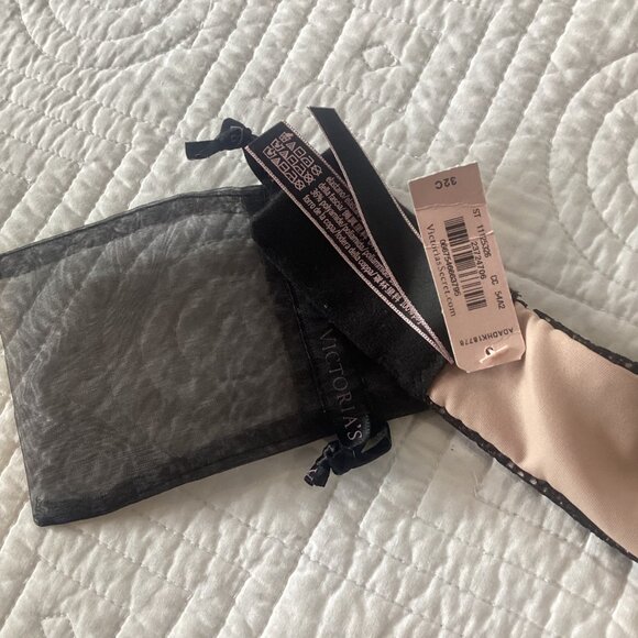 NWT Victoria’s Secret Very Sexy 32C Push Up Padded Multi-way Black Lace Bra - Picture 5 of 10